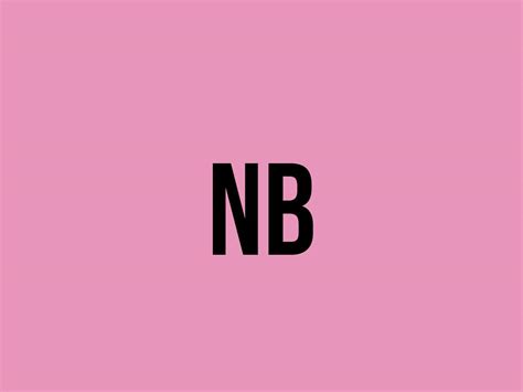 what does nb mean slang.